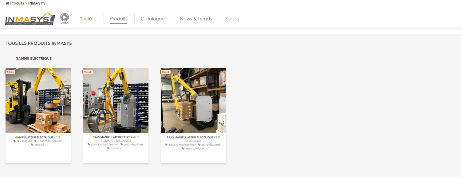INMASYS maintenant sur la marketplace DirectIndustry